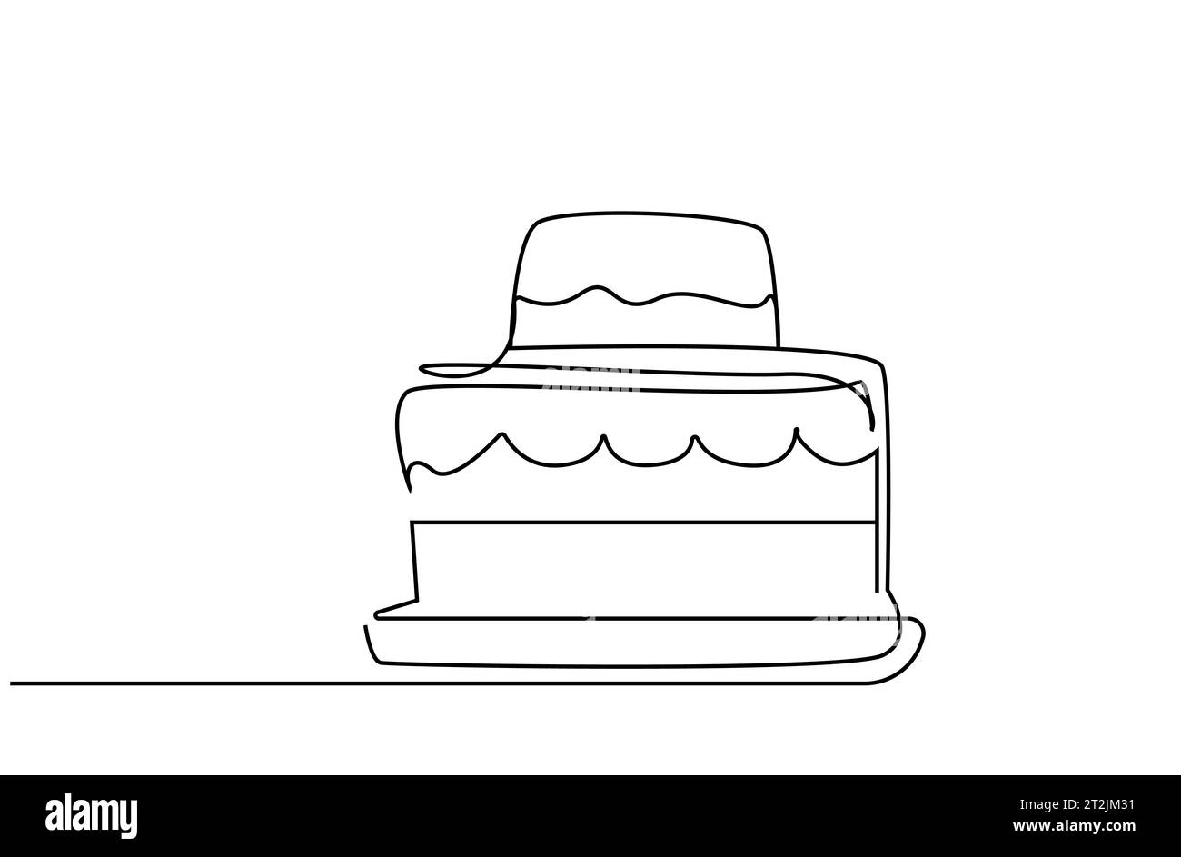 birthday-wedding-cake-celebration-object-line-art-stock-vector-image