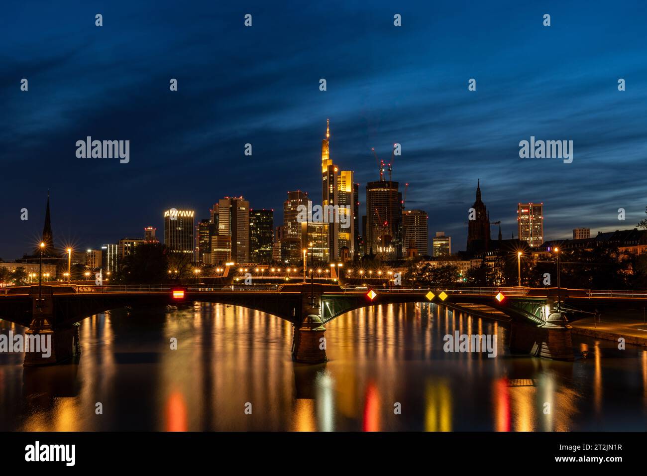 Frankfurt Skyline Stock Photo