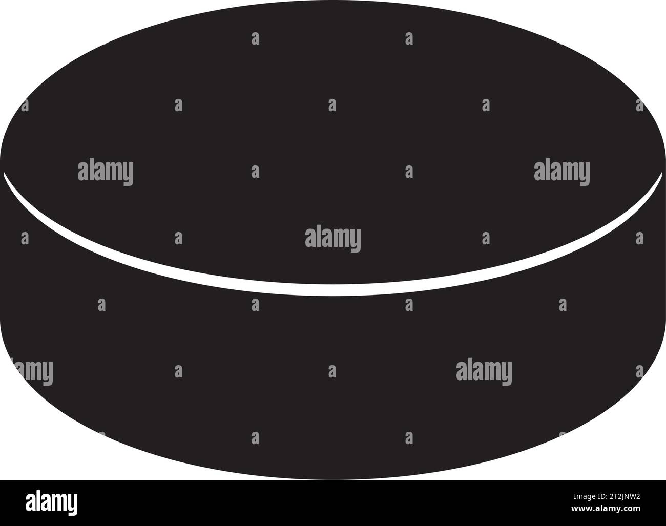 Hockey Puck Black. Vector Illustration Stock Vector Image & Art Alamy