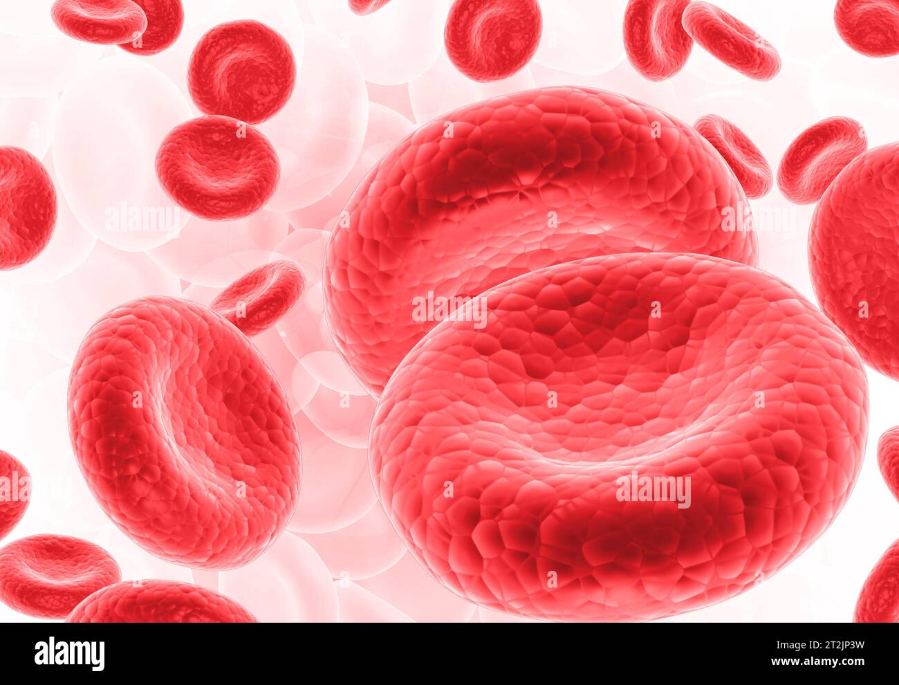 Red blood cells streaming. 3d render Stock Photo - Alamy