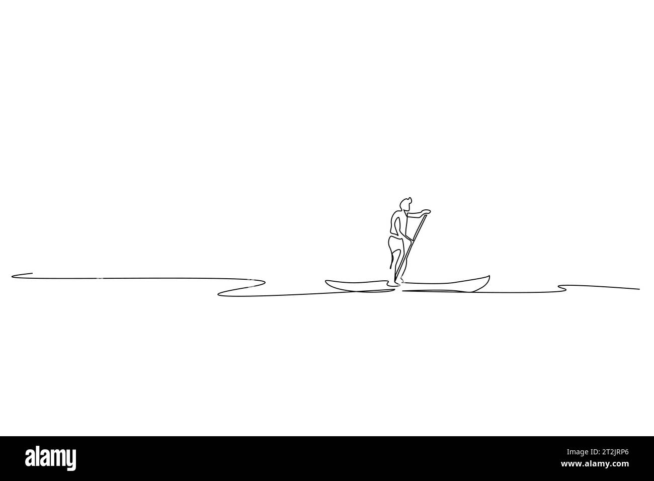 human nature sea canoe kayak paddle motion outside lifestyle line art