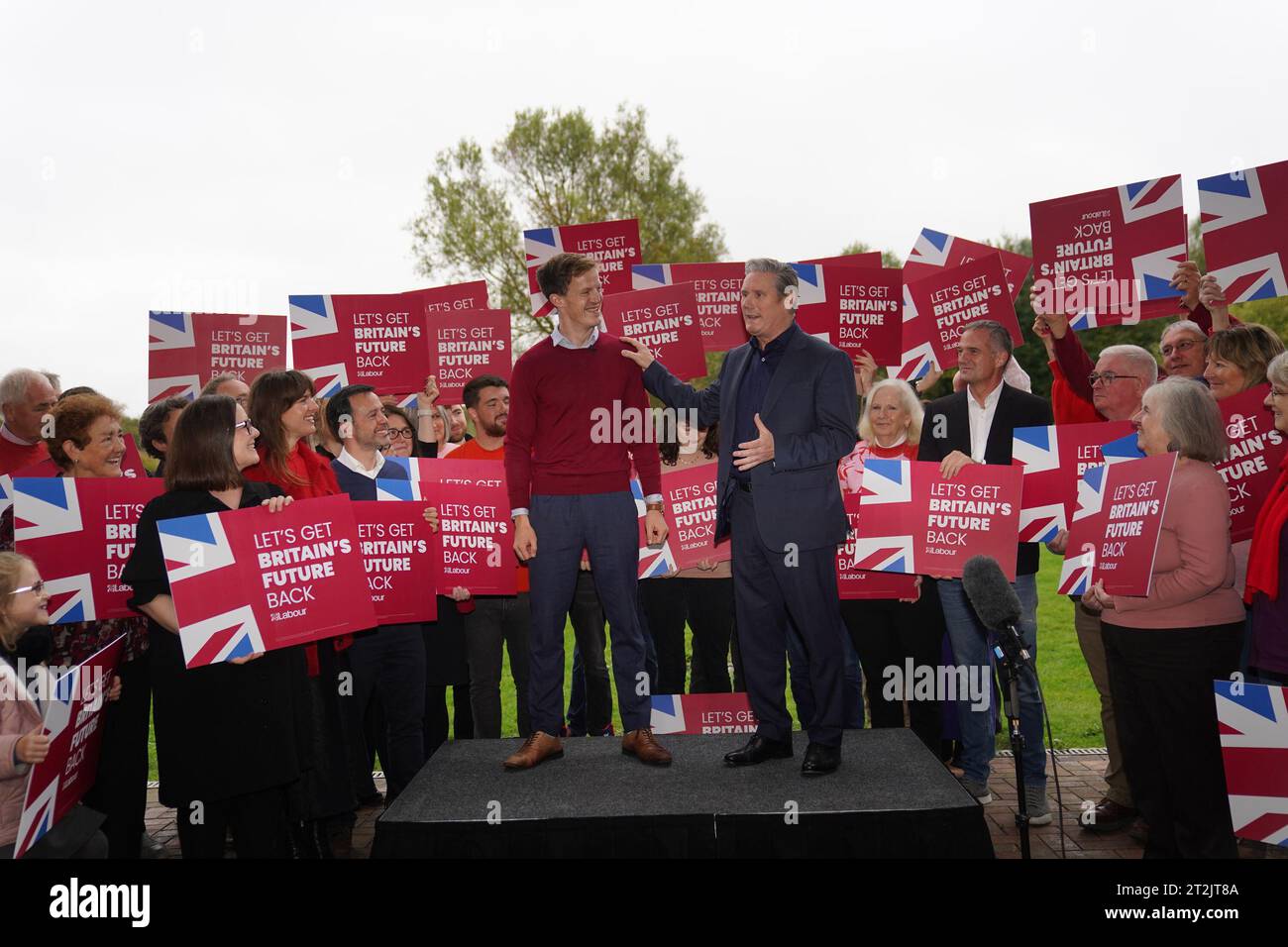 Newly Elected Labour MP Alistair Strathern With Labour Party Leader Sir Newly Elected Labour MP Alistair Strathern With Labour Party Leader Sir