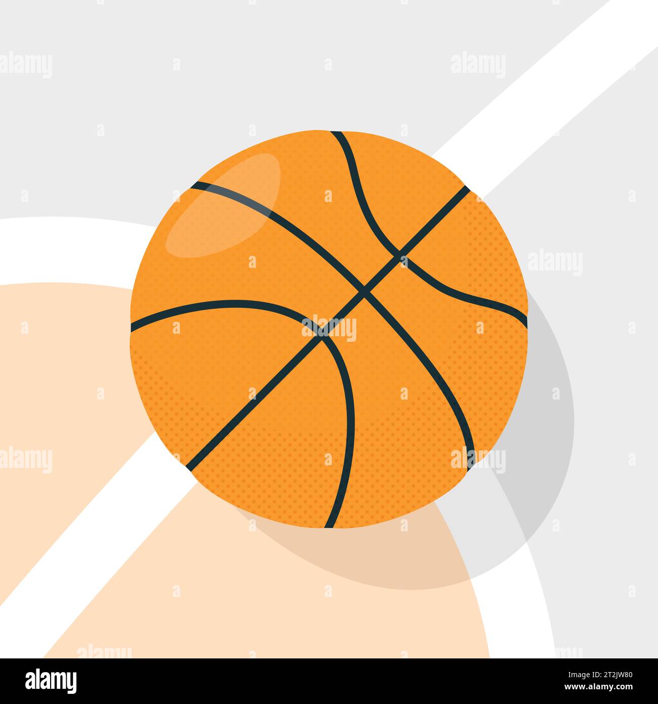 vector orange basketball sports illustration Stock Vector Image & Art