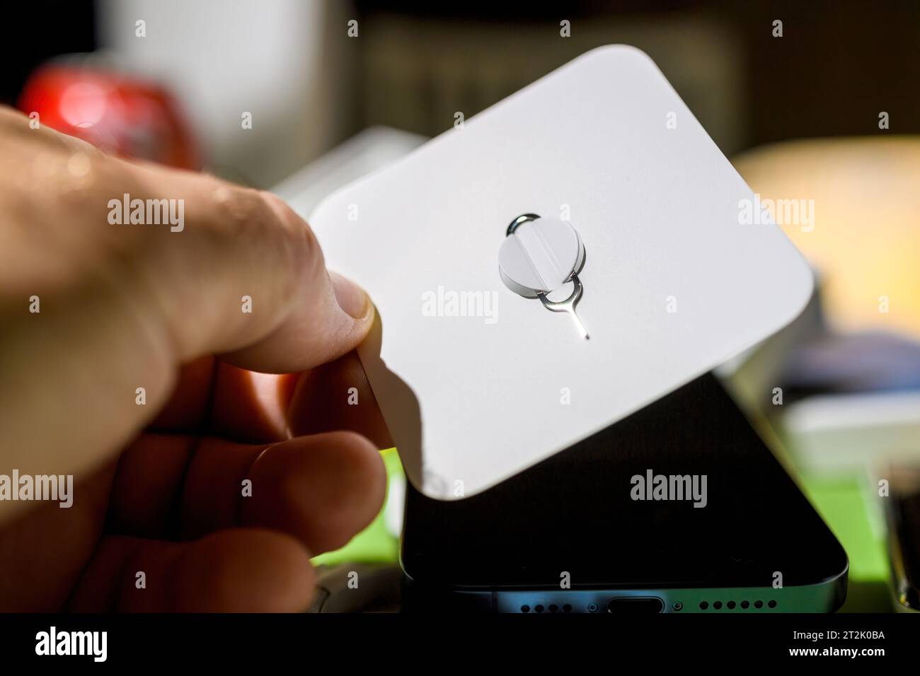 London, UK Sep 28, 2023 Apple Computers steel ejector tool for