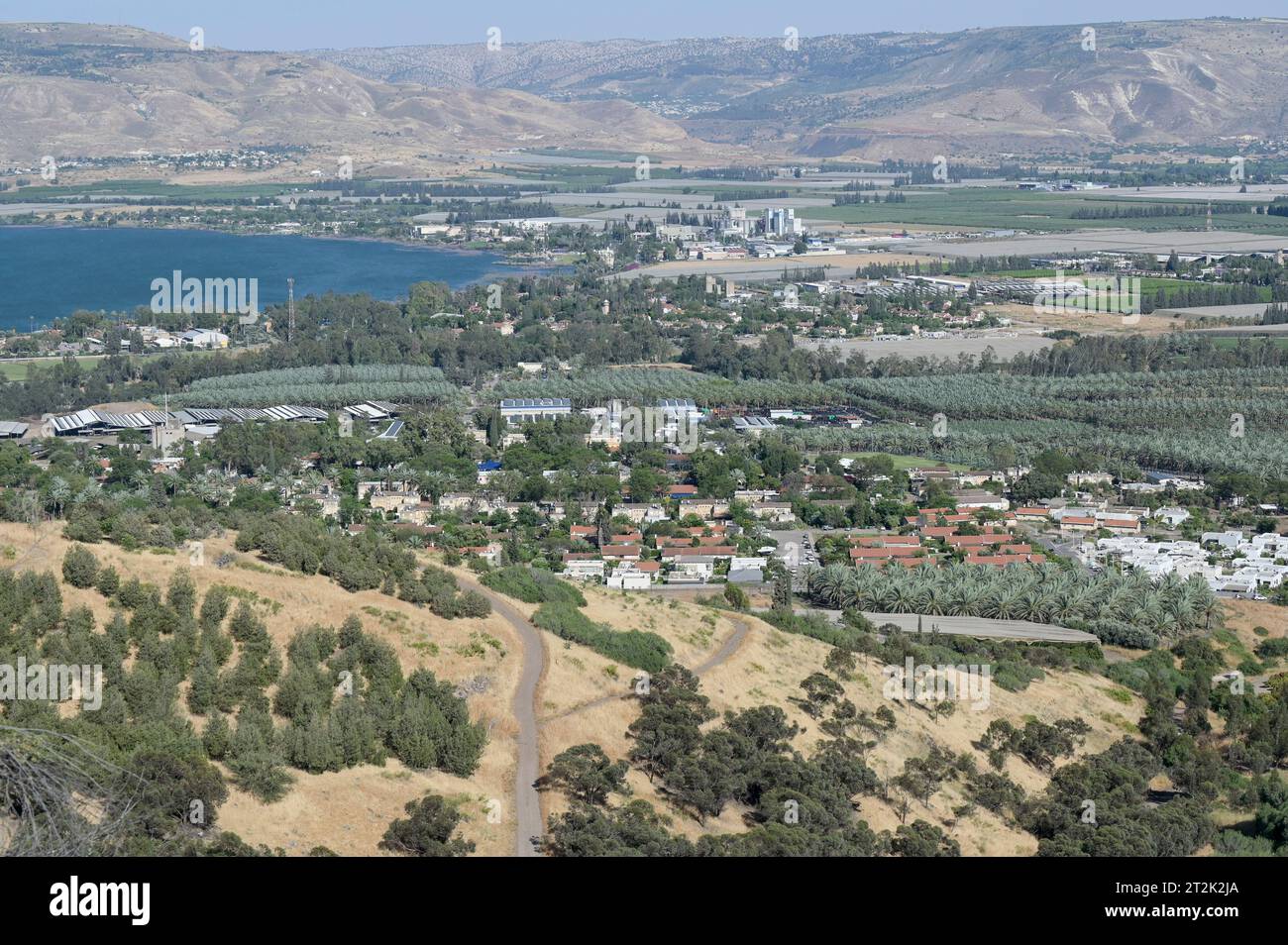 ISRAEL, town Degania, lake Sea of Galilee, Hebrew Kinneret, Arabic