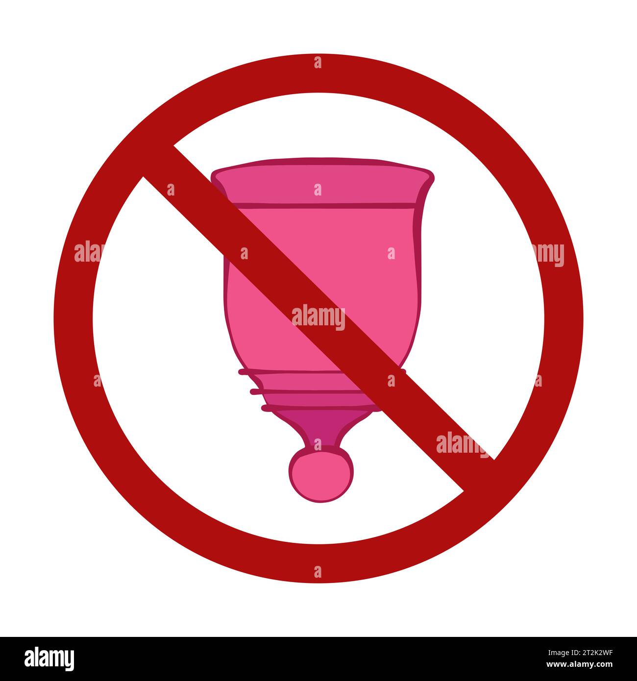 The menstrual cup is prohibited. Danger of using silicone intimate