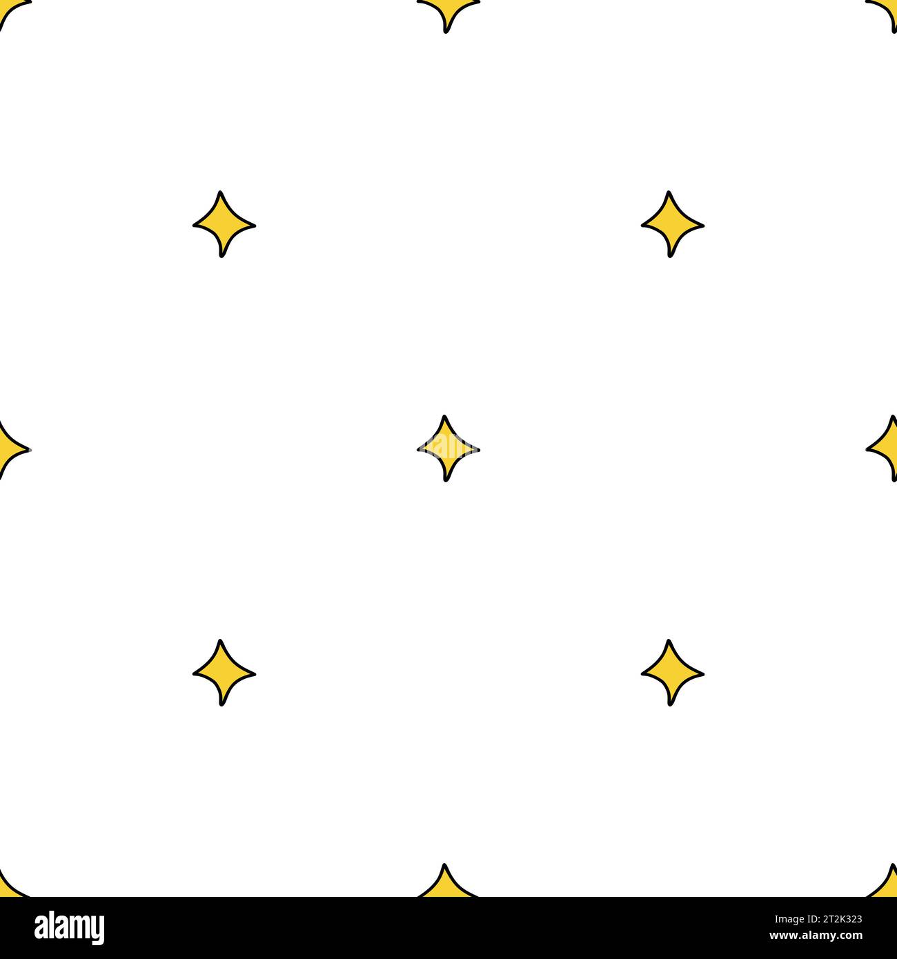 Vector elegant seamless pattern of cute geometric shapes of star ...