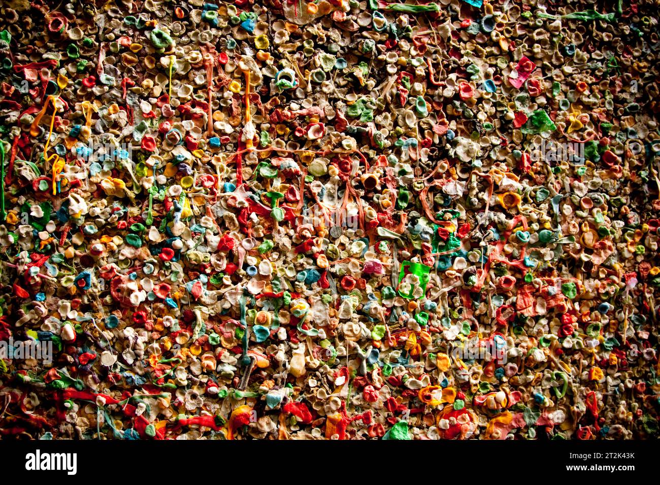 Gum wall Pike Place Market. Stock Photo