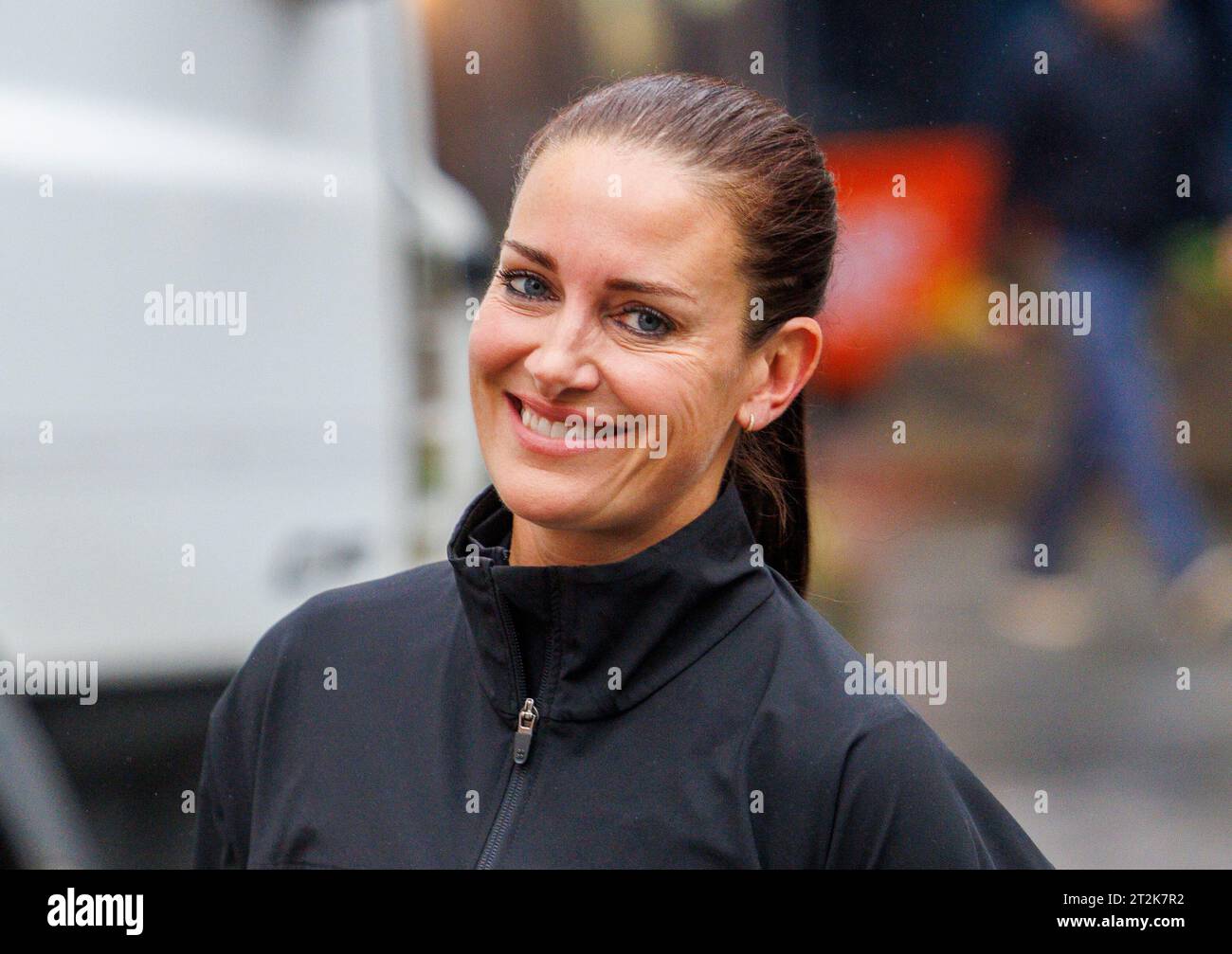 London, UK. 20th Oct, 2023. Presenter and model, Kirsty Gallacher, leaves Global Radio. Credit: Karl Black/Alamy Live News Stock Photo