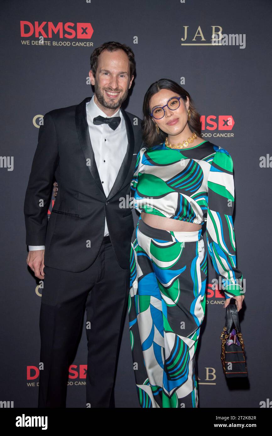 New York, United States. 19th Oct, 2023. Kevin Shapiro and Marcela Alcala attend the DKMS Gala 2023 at The Cipriani Wall Street in New York City. (Photo by Ron Adar/SOPA Images/Sipa USA) Credit: Sipa USA/Alamy Live News Stock Photo