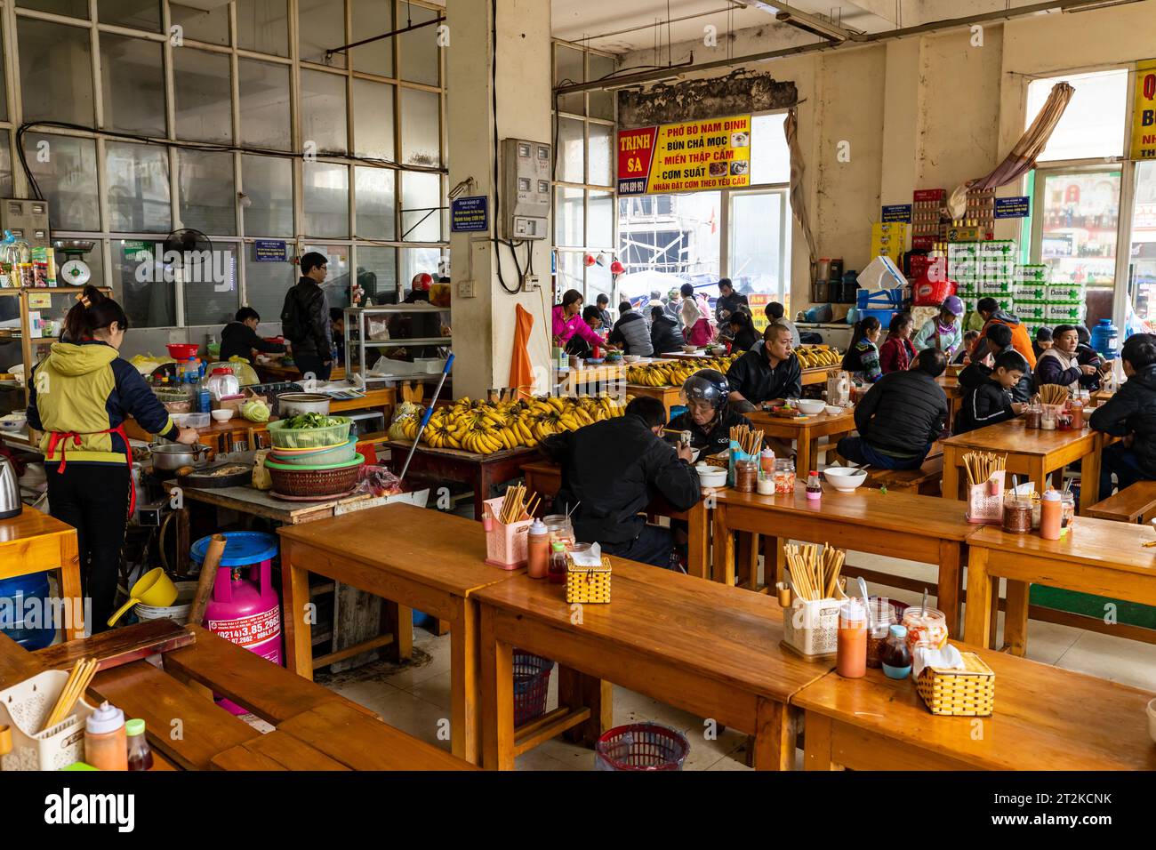 The Sapa Market in north of Vietnam Stock Photo