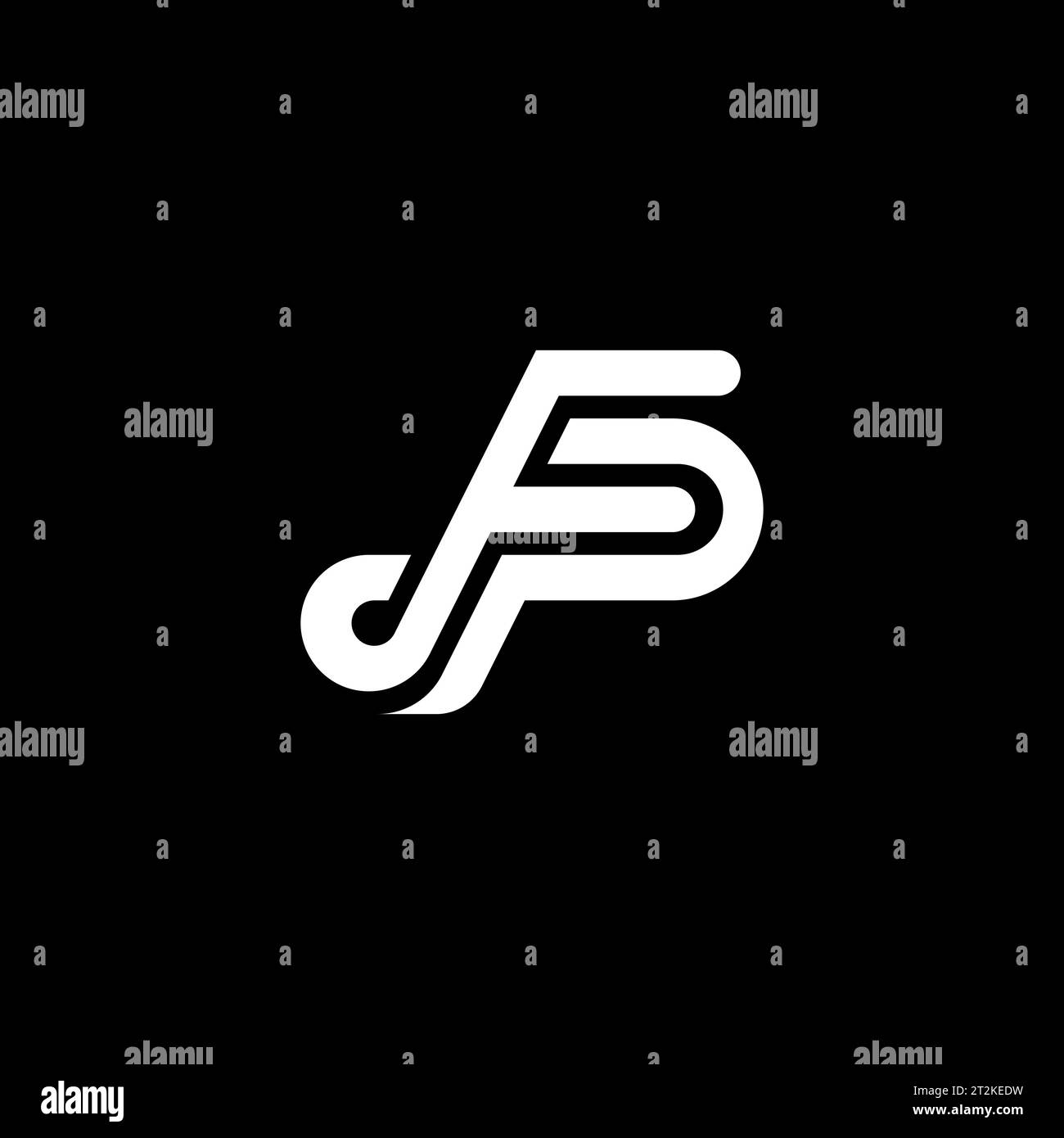 FP logo, FP Monogram, Initial FP Logo, Letter FP logo, Icon, Vector Stock Vector