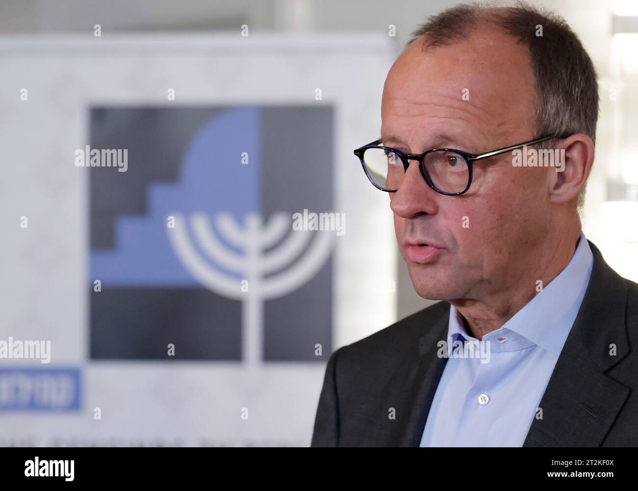 Berlin Germany 20th Oct 2023 Friedrich Merz CDU Federal Chairman 