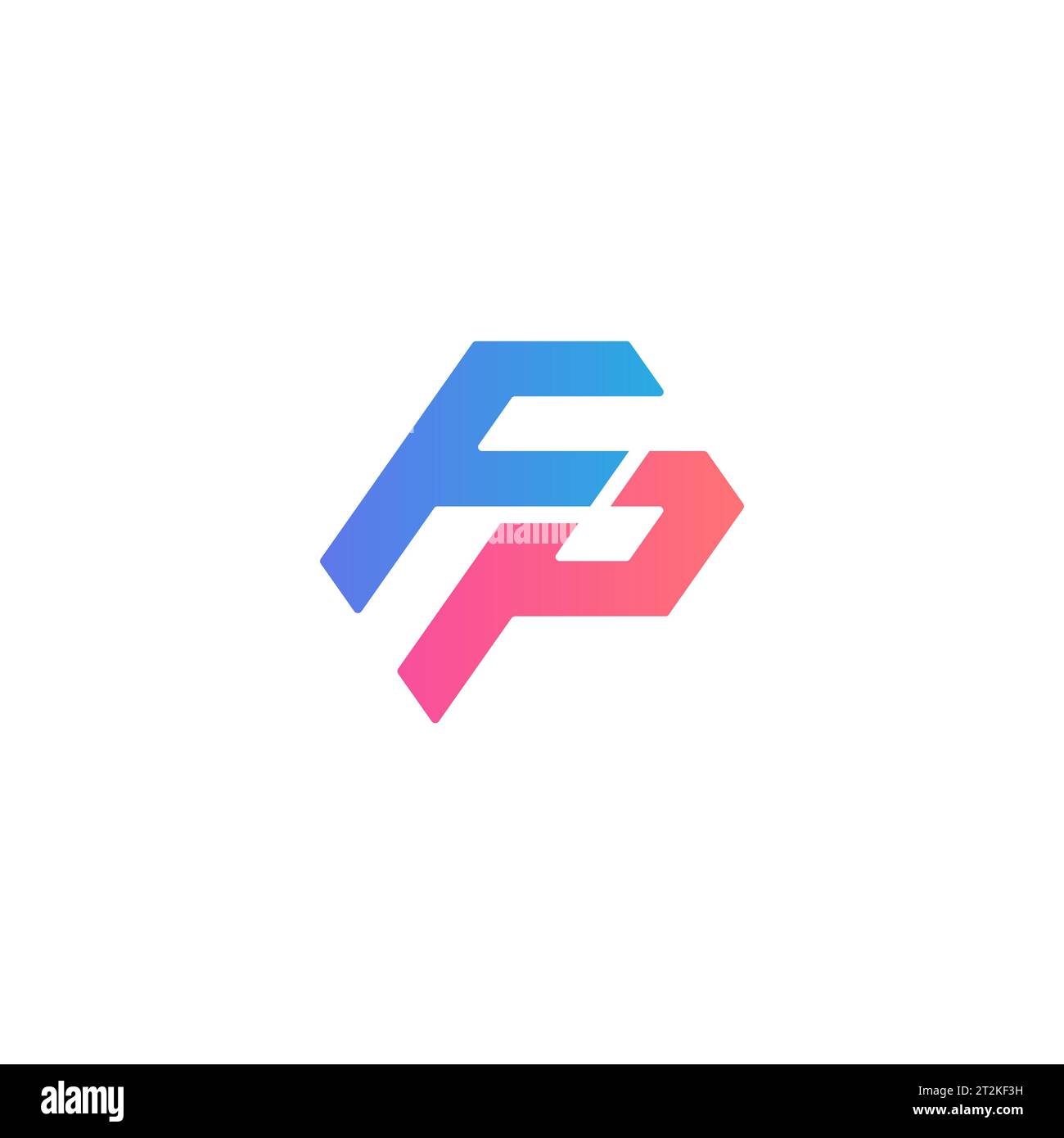FP logo, FP Monogram, Initial FP Logo, Letter FP logo, Icon, Vector Stock Vector