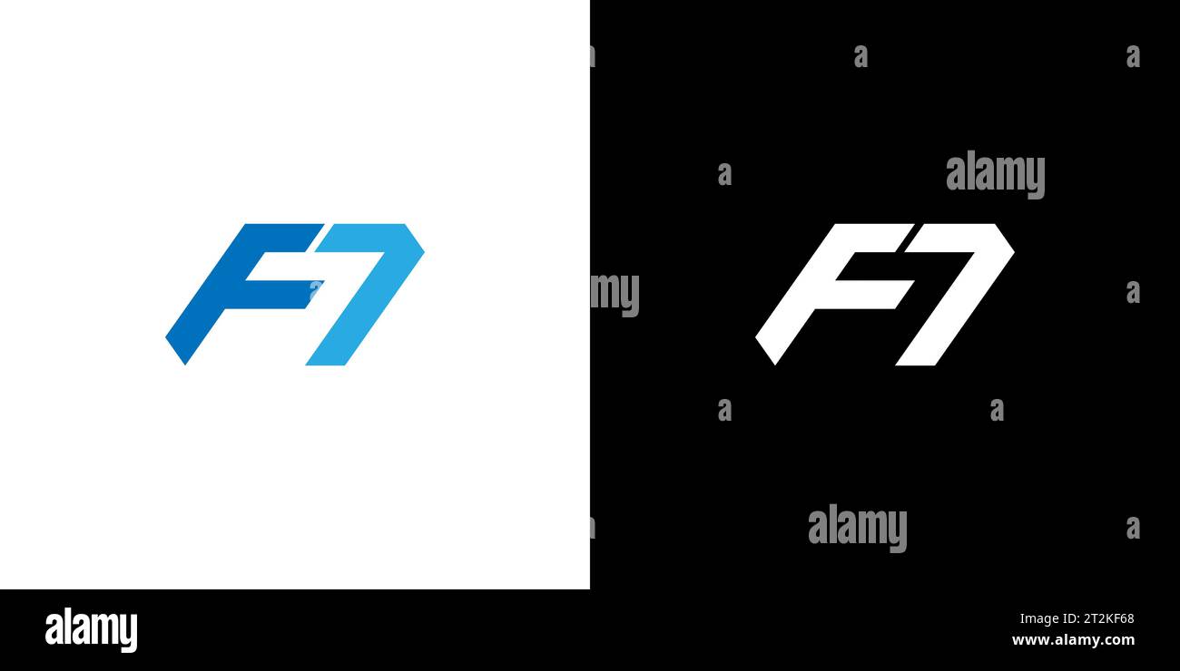 F7 logo, F7 Monogram, Initial F7 Logo, Icon, Vector Stock Vector Image ...