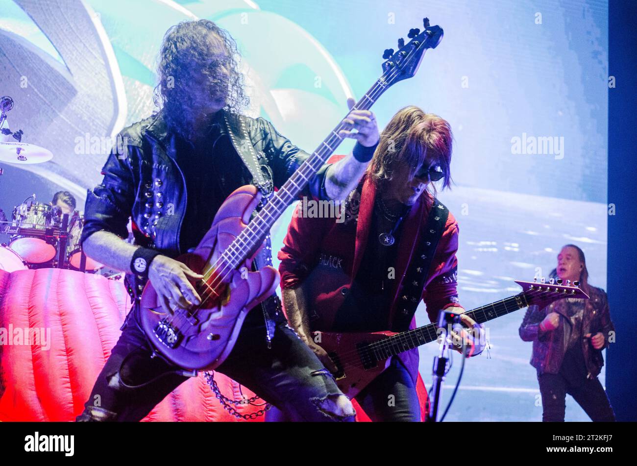 Markus Grosskopf And Kai Hansen Of Helloween Performing At Release markus-grosskopf-and-kai-hansen-of-helloween-performing-at-release