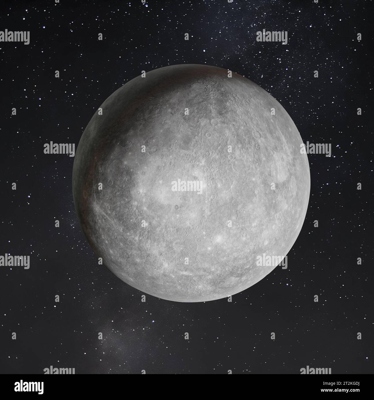 Mercury planet, solar system, terrestrial, space background Stock Photo