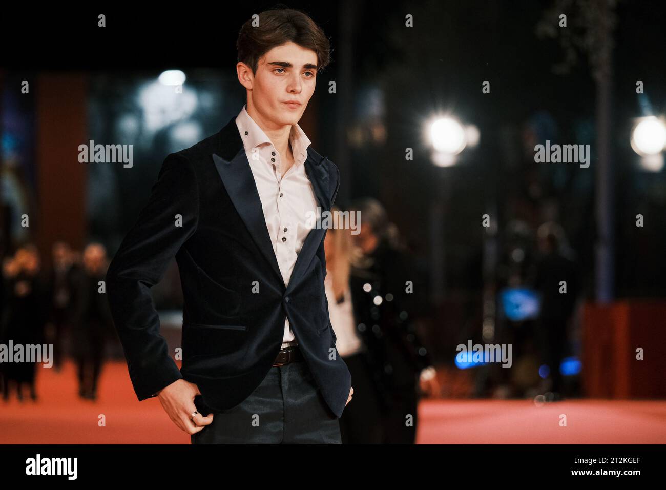 Rome, Italy. 19th Oct, 2023. Andrea Arru attends a red carpet for the movie 'Diabolik Chi Sei?' during the 18th Rome Film Festival at Auditorium Parco Della Musica in Rome. Credit: SOPA Images Limited/Alamy Live News Stock Photo