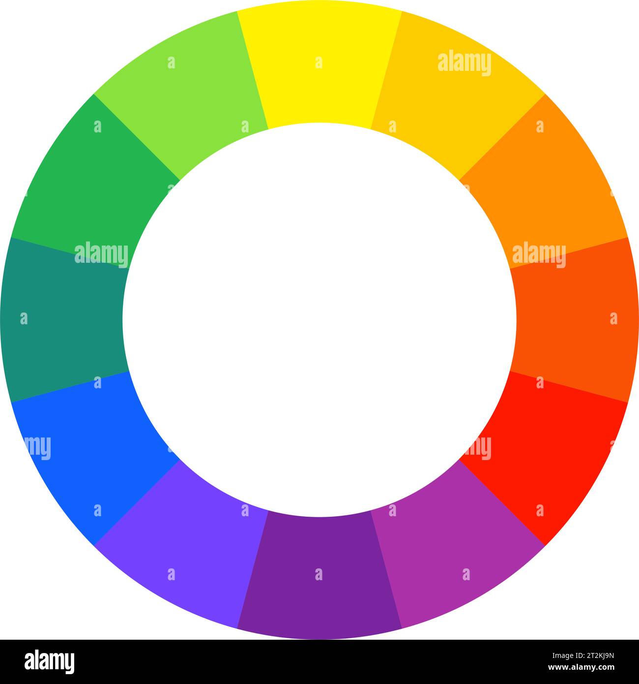 Color wheel. Colour spectrum Circle palette. Vector illustration Stock Vector