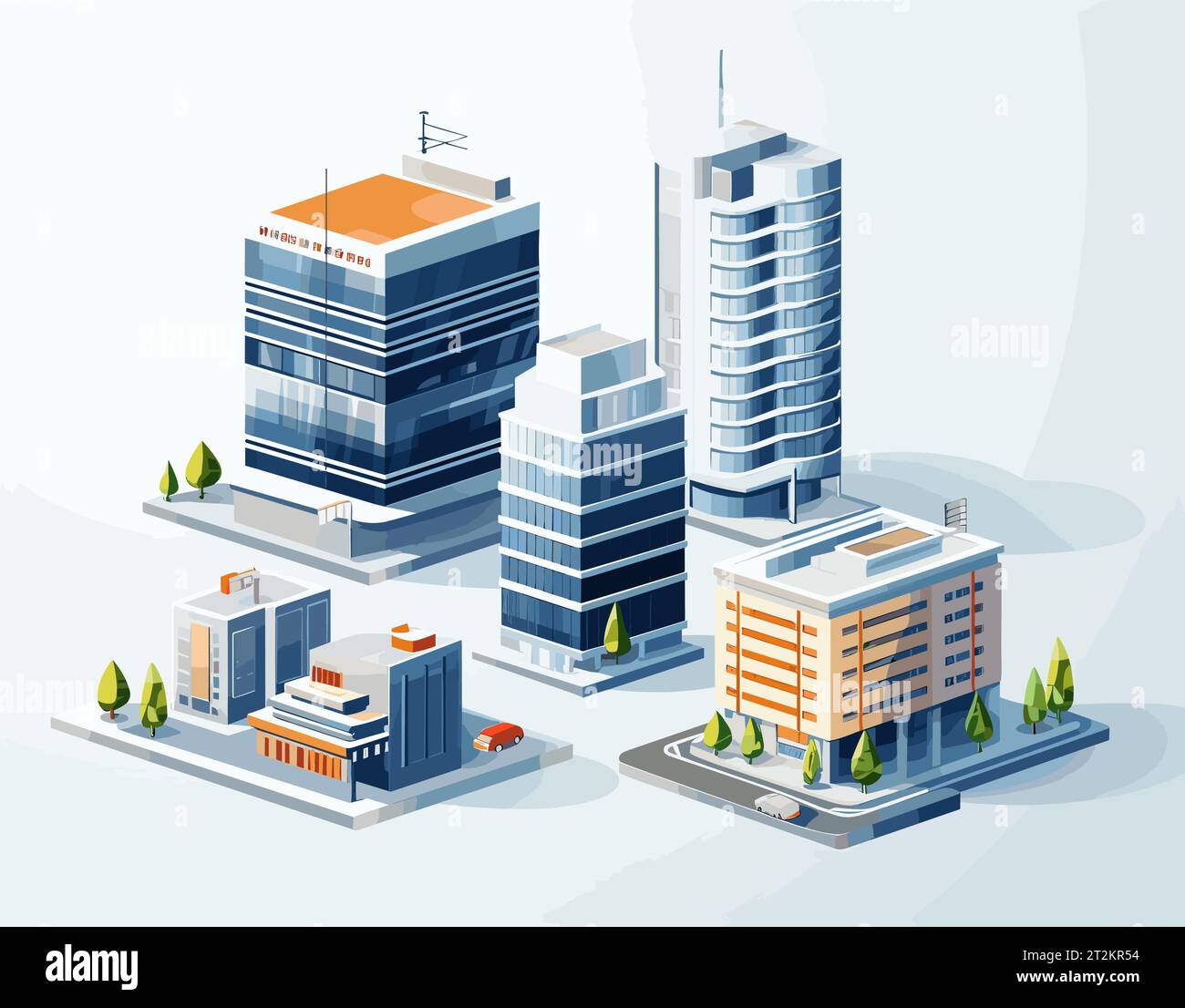 Isometric Vector Cityscape Illustration Stock Vector Image & Art - Alamy