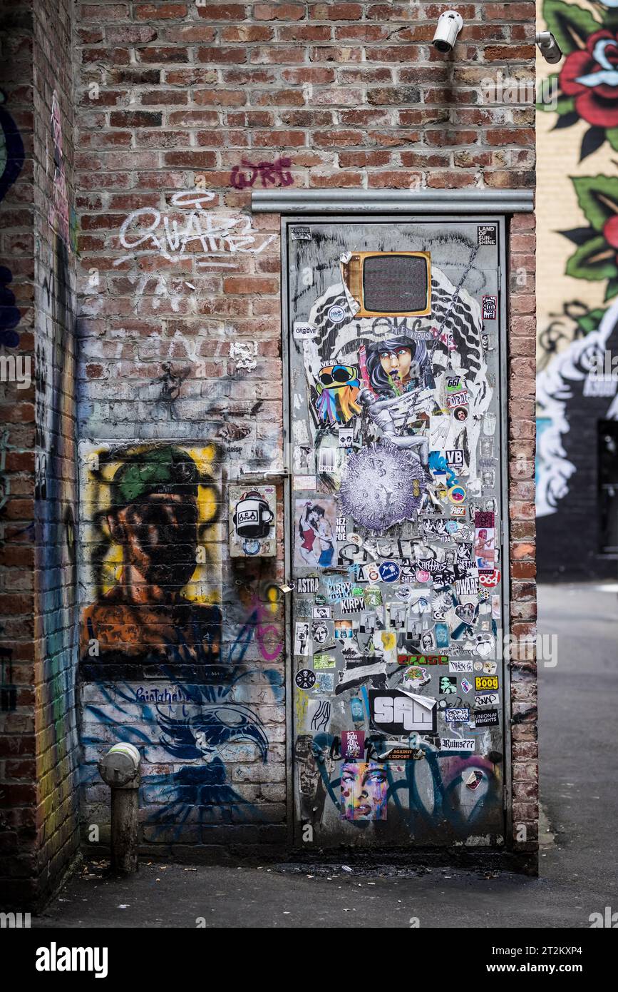 AC/DC Lane Detail in Melbourne Australia Stock Photo - Alamy