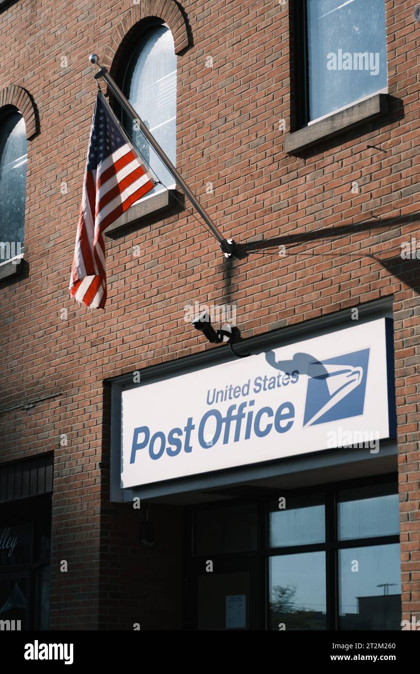 United States Post Office in Flint Michigan USA Stock Photo