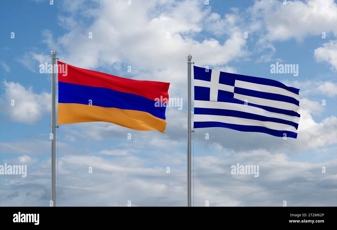 Armenia greece flag hi-res stock photography and images - Alamy