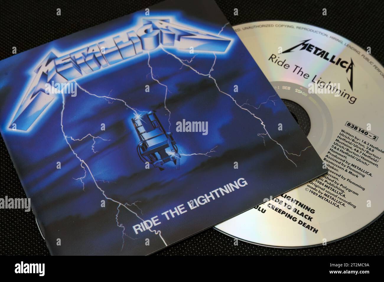Metallica ride the Lightning Cd Editorial Stock Image - Image of