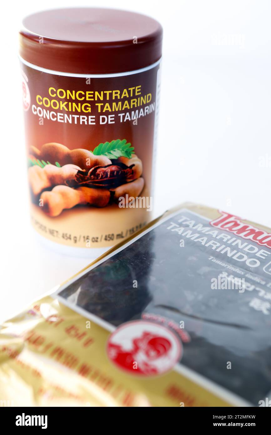 Tamarind concentrate for cooking Stock Photo