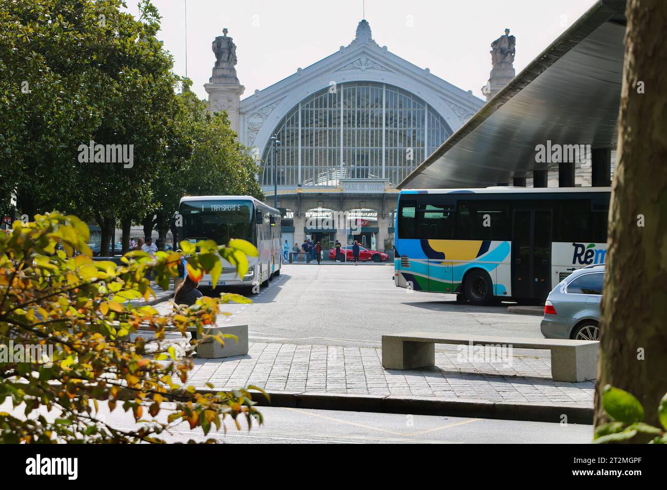 Tours bus and terminus railway stations Gare de Tours Place du GénéralLeclerc Tours France