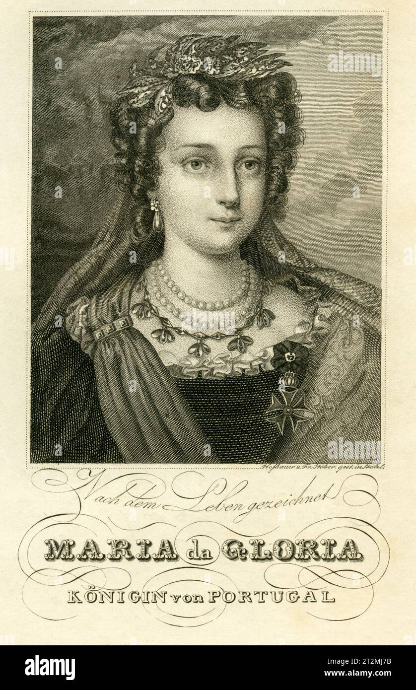 Europa, Portugal, Maria II. Königin von Portugal ( Maria da Gloria