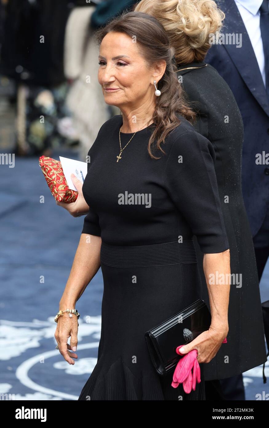 Queen Letizias mother, Paloma Rocasolano, on her arrival at the Princess  of Asturias Awards 2023 ceremony