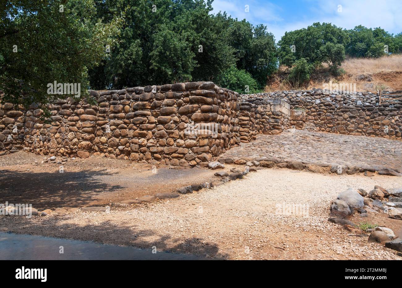 Path to entrance of middle Bronze Age Gate in Dan, Israel, Abraham's