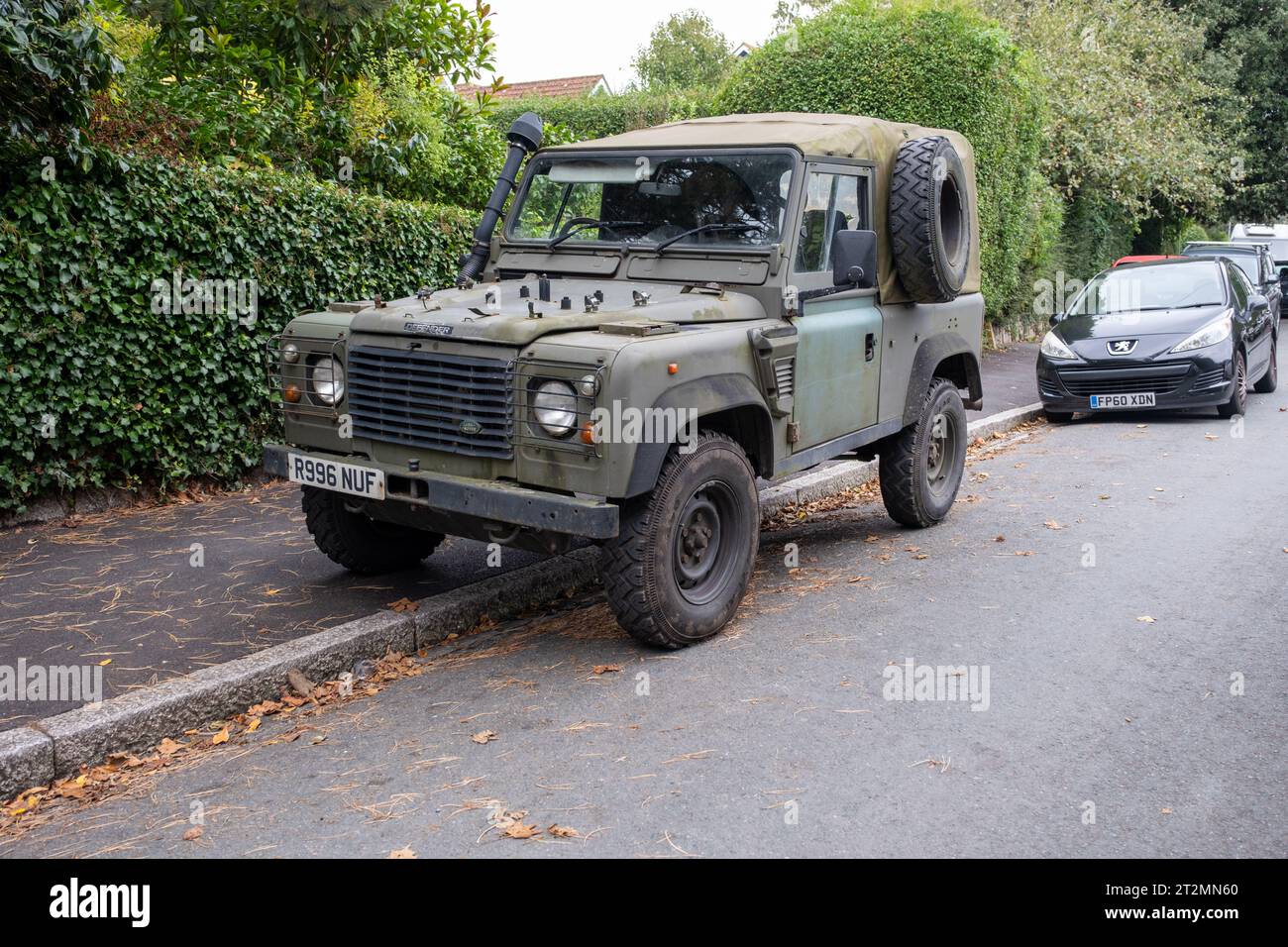 1997 Land Rover Defender 90 Wolf Soft Top Stock Photo