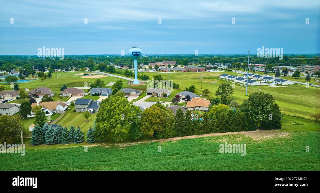 Indiana farmland aerial hi-res stock photography and images - Alamy