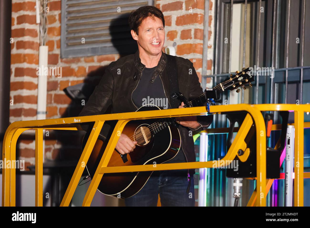 Milan, Italy. 18th Oct, 2023. James Blunt attends Stasera c'è Cattelan Tv Show on October 18, 2023 in Milan, Italy (Photo by Alessandro Bremec/NurPhoto) Credit: NurPhoto SRL/Alamy Live News Stock Photo