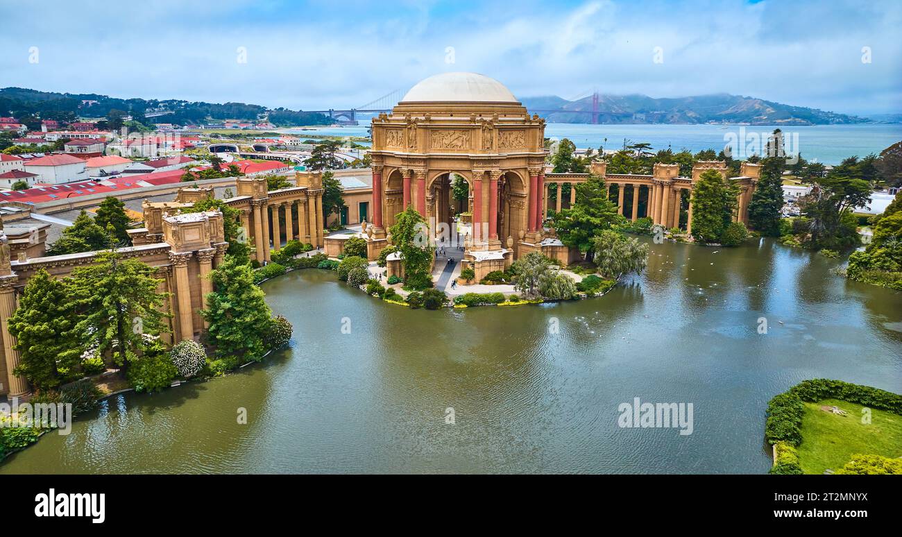 Cypress grove framing the Palace of Fine Arts lagoon photo 2