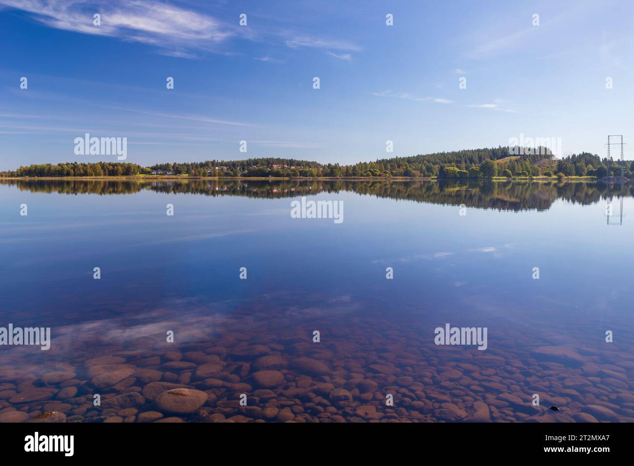 Calming swedish landscape Stock Photo