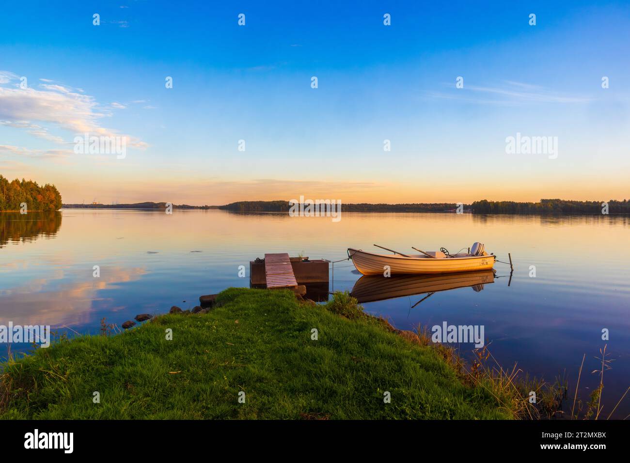 Calming swedish landscape Stock Photo