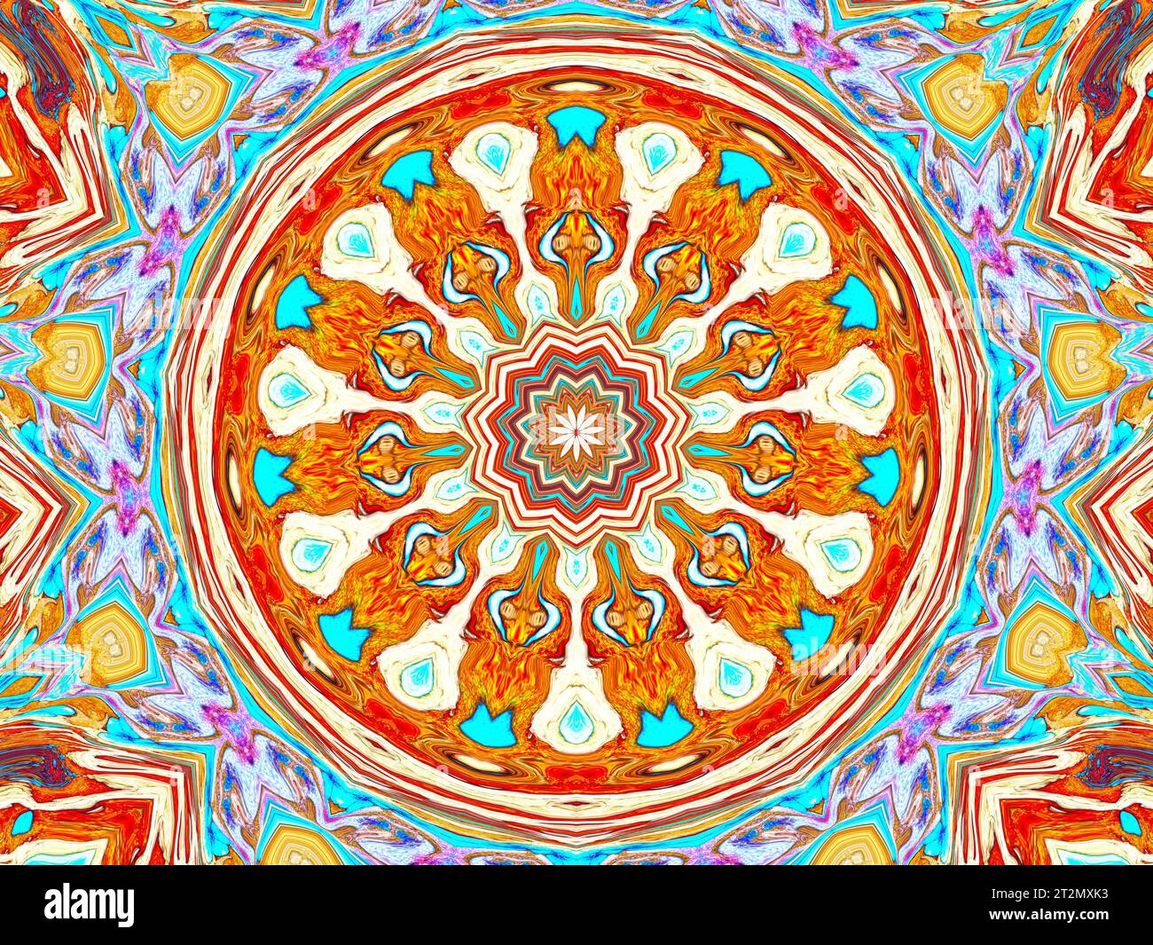 flower taerget spiral Stock Photo