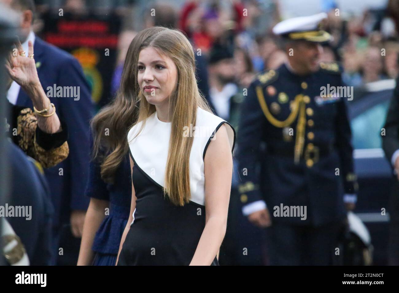 Oviedo, Asturias, October 20th, 2023: The Infanta, Sofia de Borbón during the Blue Carpet of the Princess Awards 2023, on October 20, 2023, in Oviedo, Spain. Credit: Alberto Brevers / Alamy Live News. Stock Photo