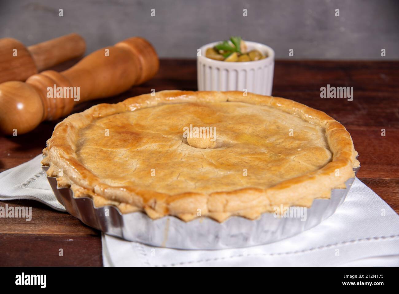 American chicken pot pie hi-res stock photography and images - Alamy