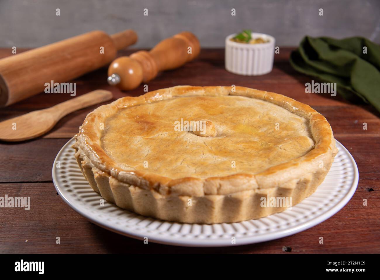 American chicken pot pie hi-res stock photography and images - Alamy