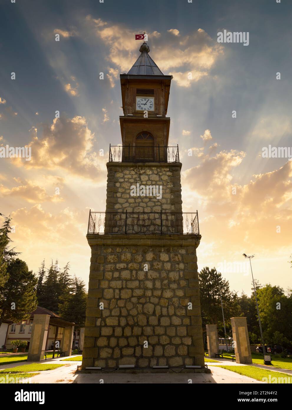 Clock tower architectural icon hi-res stock photography and images - Alamy