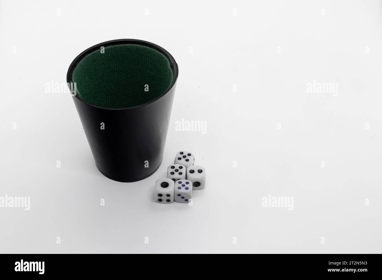 dices isolated on white background Stock Photo