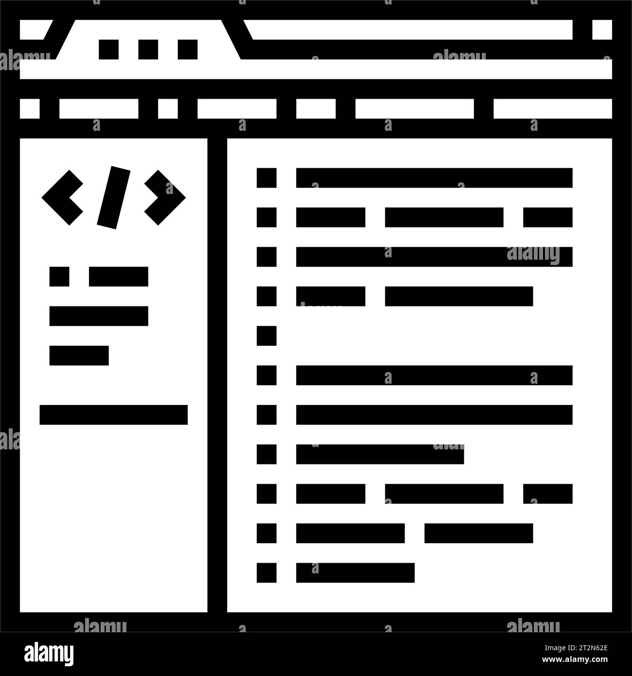 database scripts line icon vector illustration Stock Vector Image & Art ...