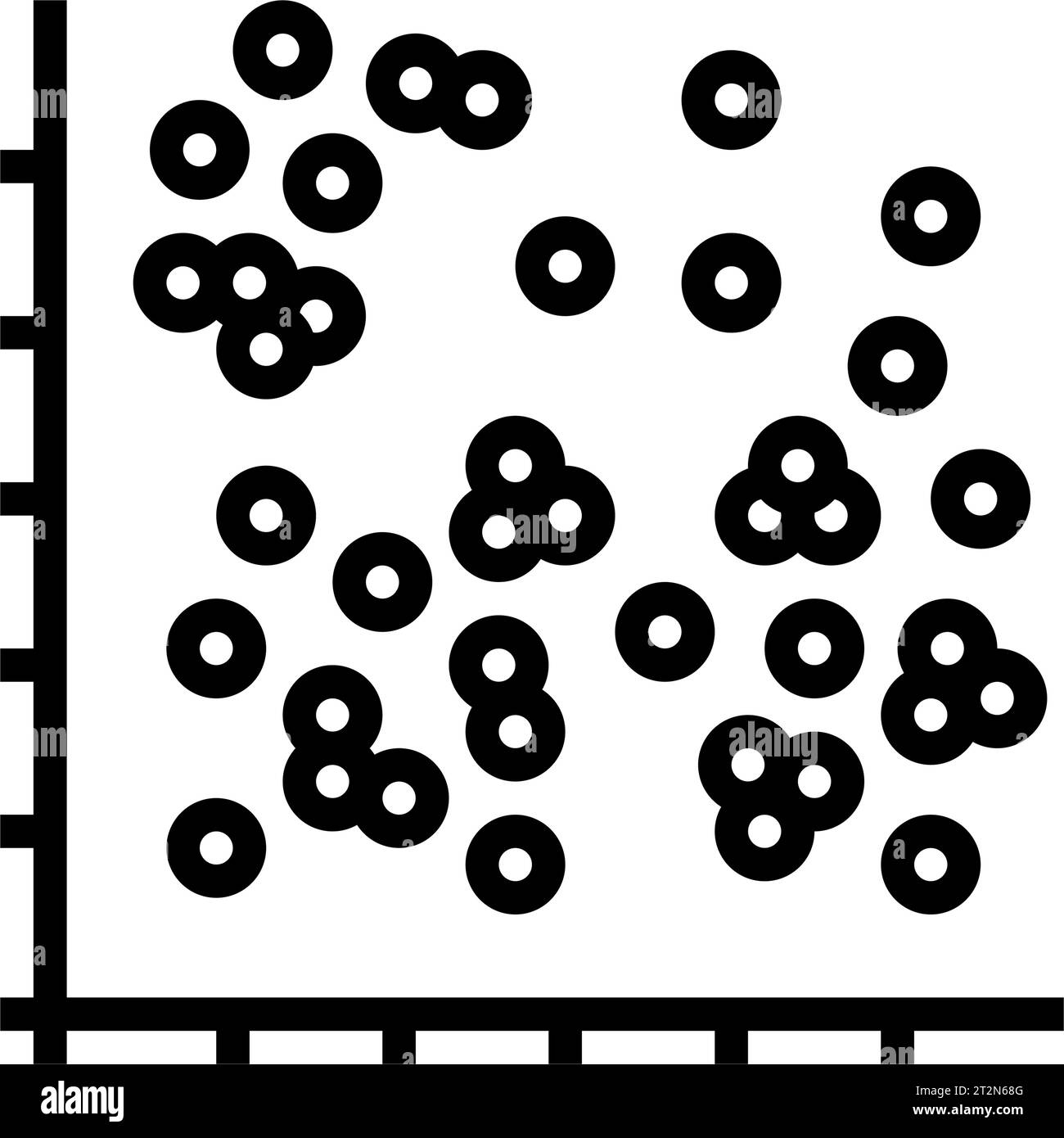 data clustering database line icon vector illustration Stock Vector ...