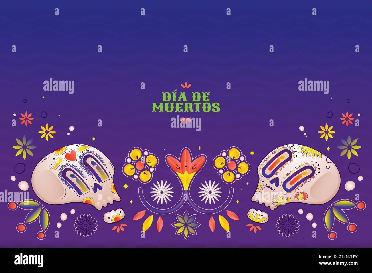 gradient background dia de muertos celebration design vector illustration Stock Vector