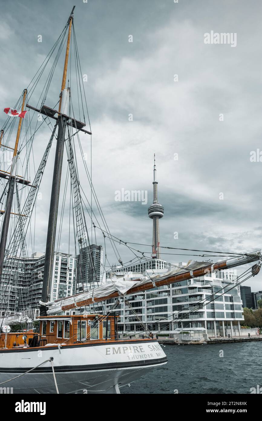Empire Sandy sailboat in Toronto, Ontario, Canada. Stock Photo
