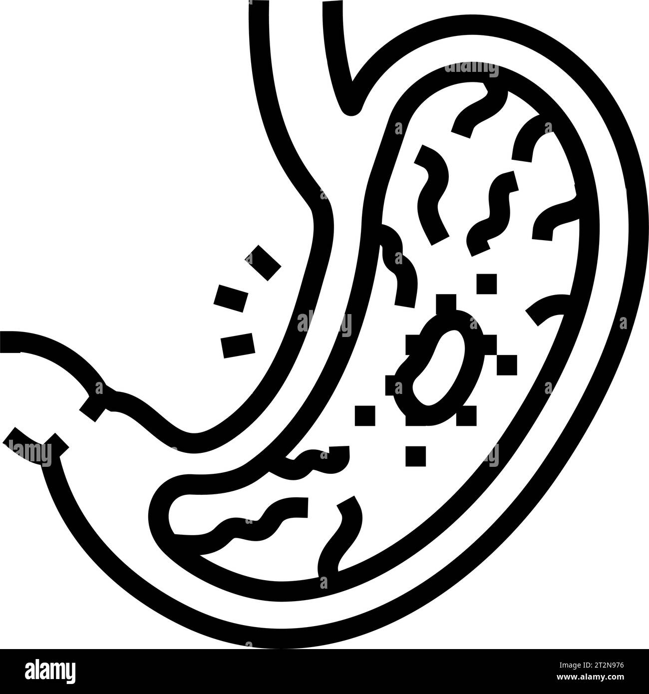 Gastric Ulcer Gastroenterologist Line Icon Vector Illustration Stock gastric-ulcer-gastroenterologist-line-icon-vector-illustration-stock
